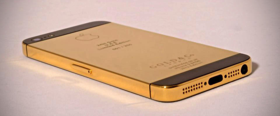 Gold iPhone 5 by Gold & Co.