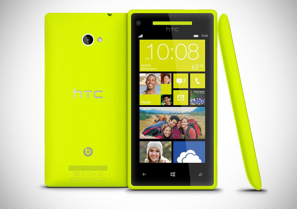 Windows Phone 8X by HTC Limelight Yellow