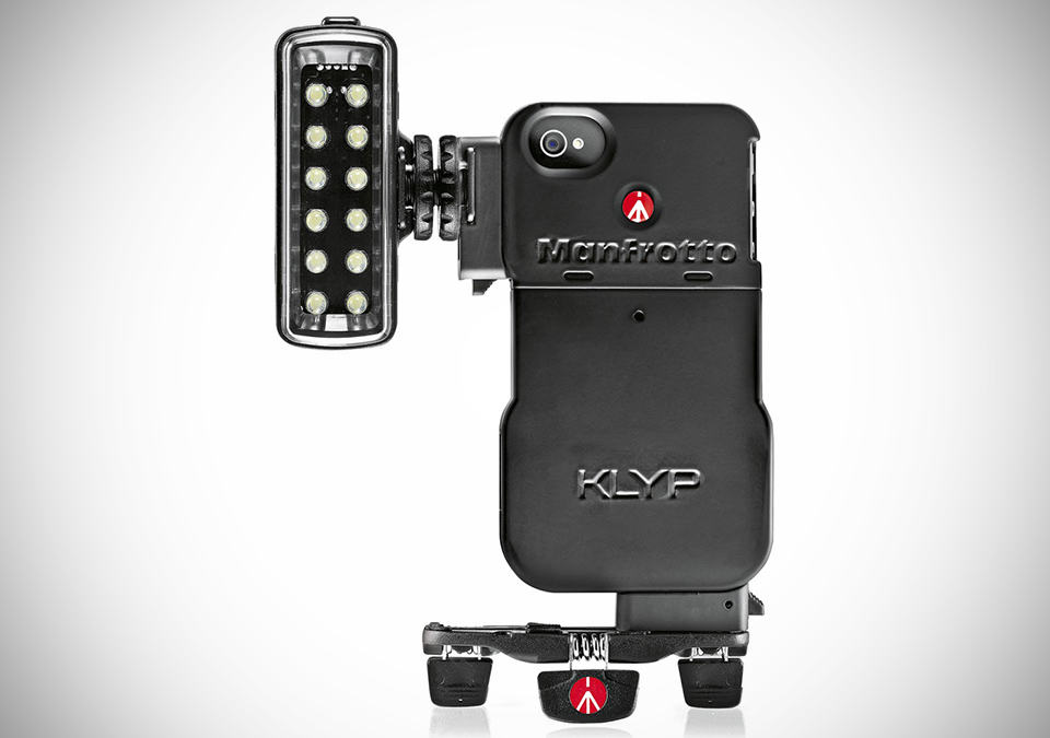 KLYP case with ML120 LED light and Pocket tripod