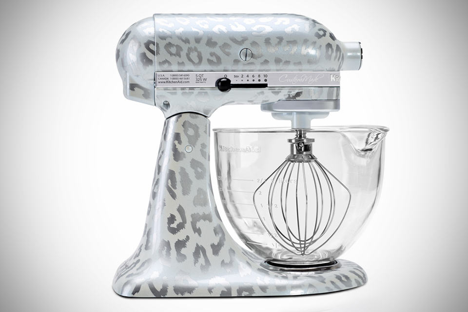 Limited Edition KitchenAid Hand-Painted Stand Mixer - Snow Leopard