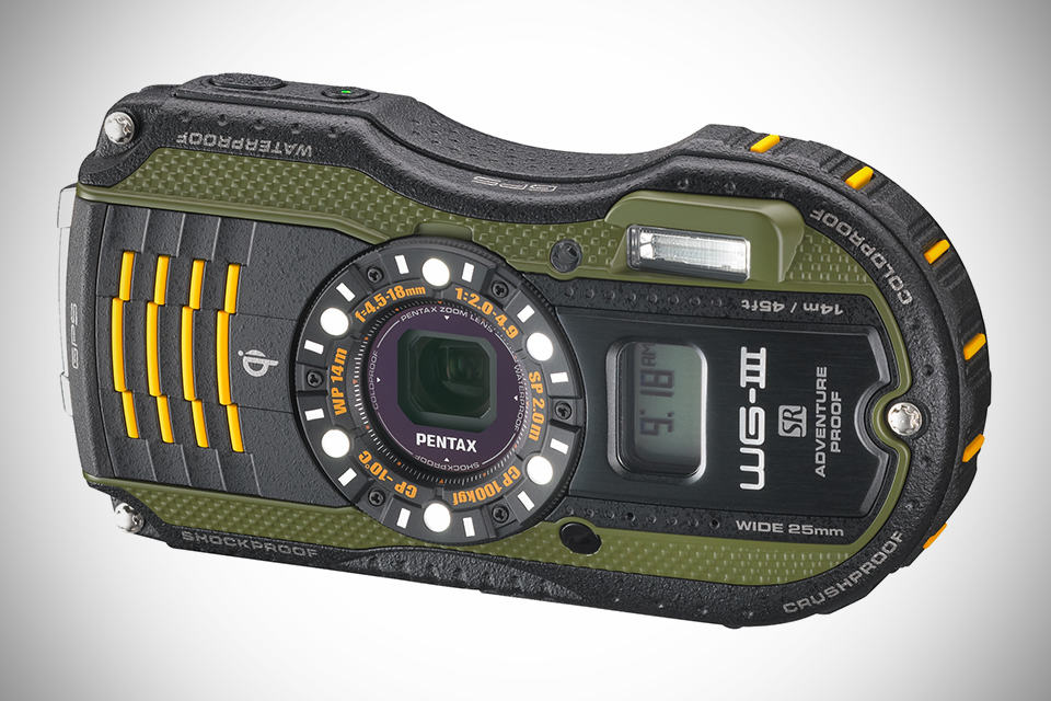 Pentax WG-3 GPS Ruggedized Cameras - Green