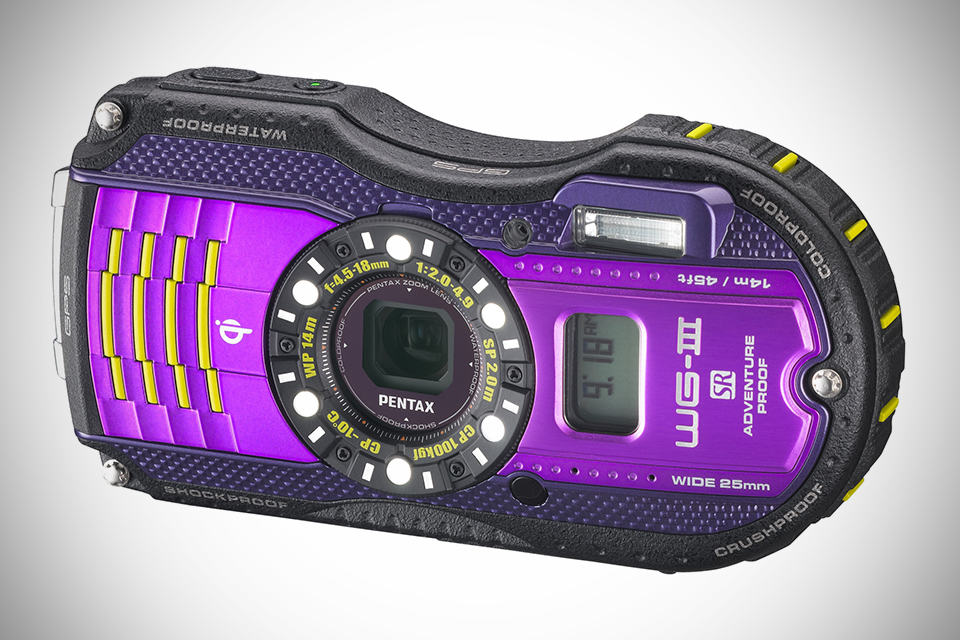 Pentax WG-3 GPS Ruggedized Cameras - Purple