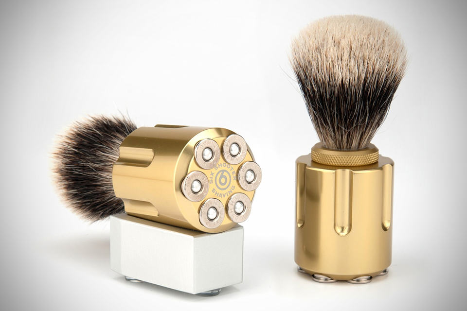 Six Shooter Revolver Shave Brushes - Glory