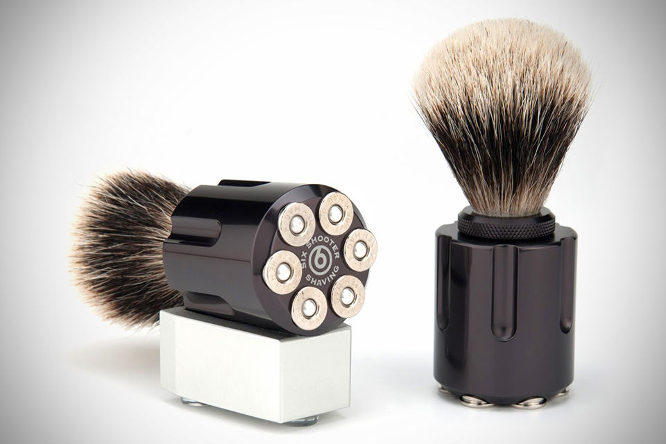 Six Shooter Revolver Shave Brushes - Redemption