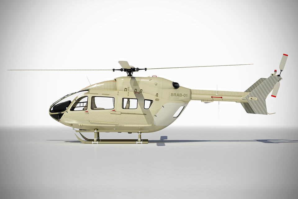 Eurocopter EC145 BRABUS Limited Edition Livery Beige profile Left