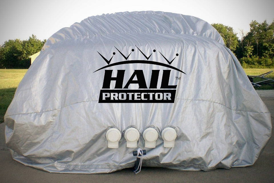 Hail Protector Automobile Hail Protection System - deflated rear