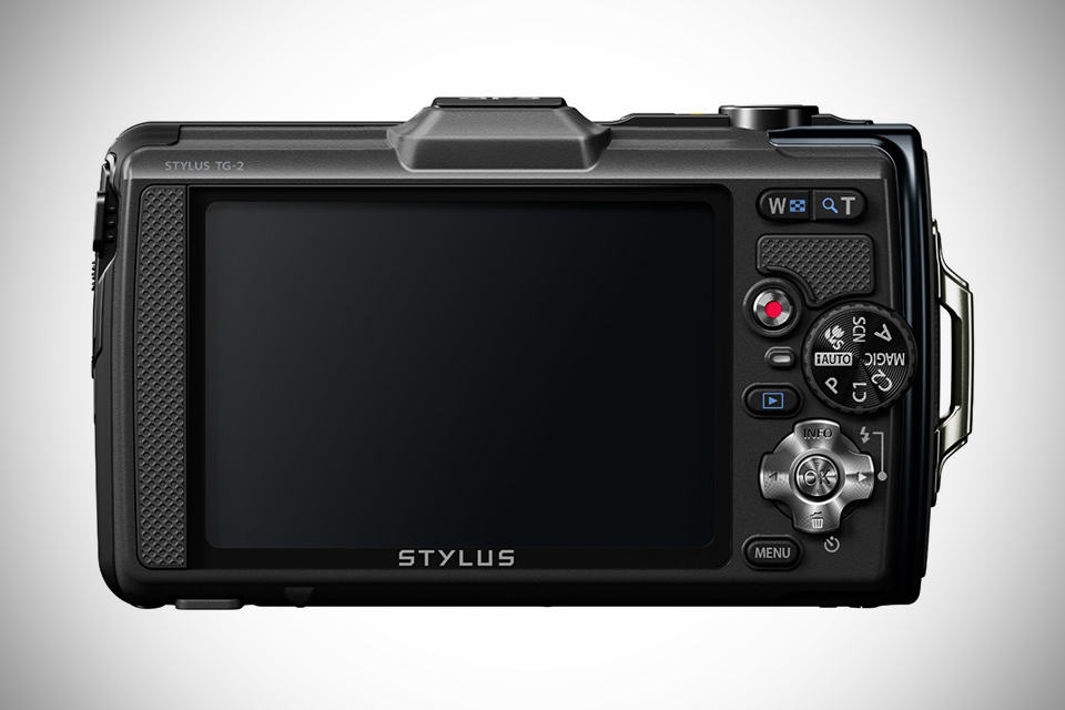 Olympus STYLUS Tough TG-2 iHS Digital Camera - Black - back