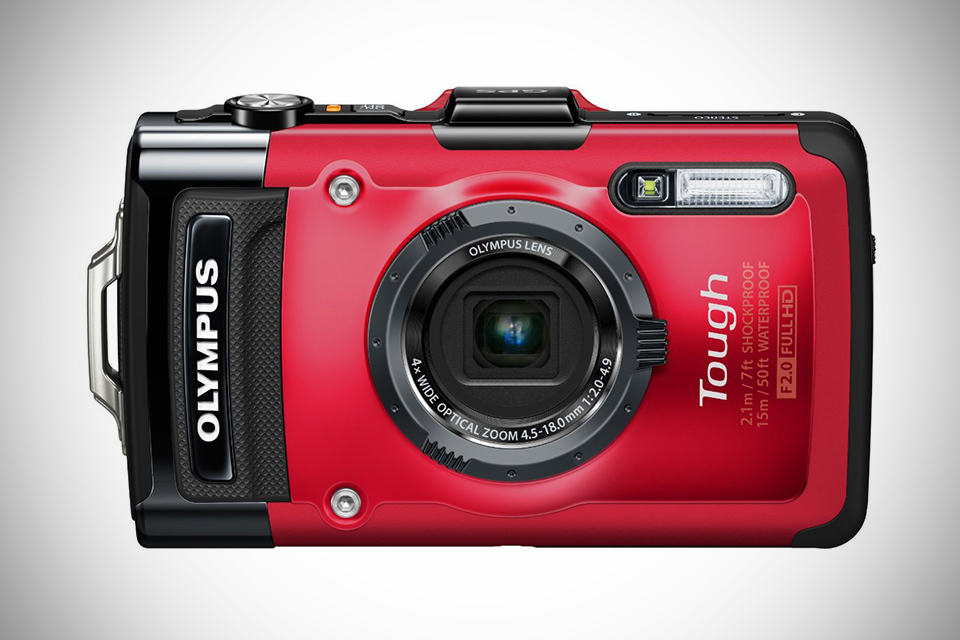Olympus STYLUS Tough TG-2 iHS Digital Camera - Red - Front
