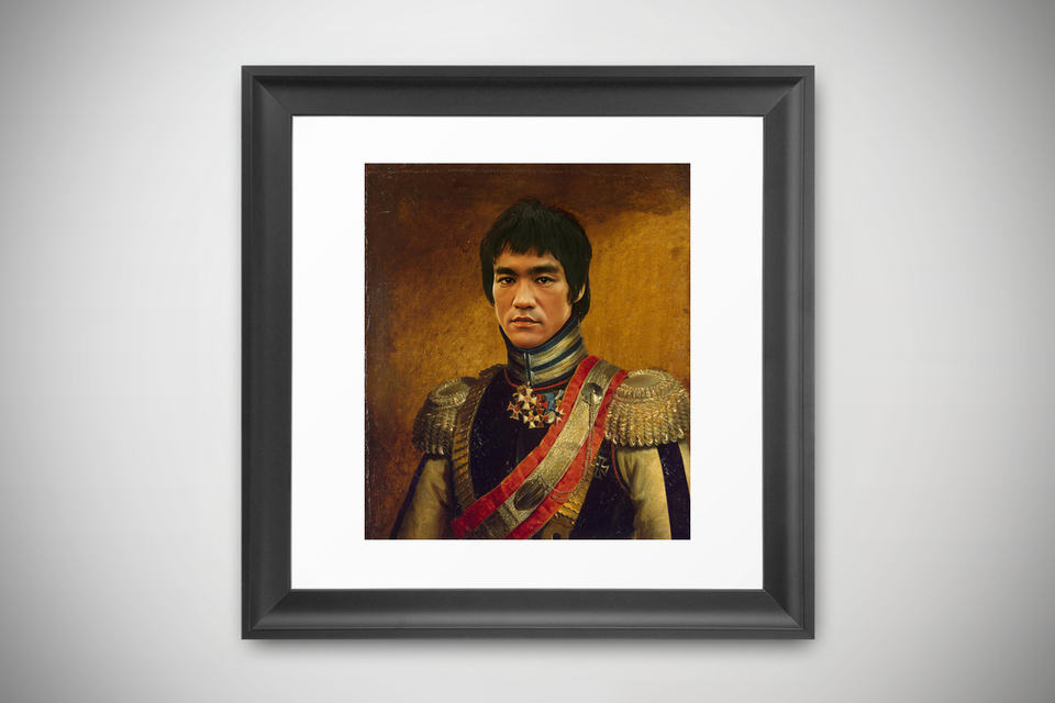 Replaceface Prints - Bruce Lee - Framed