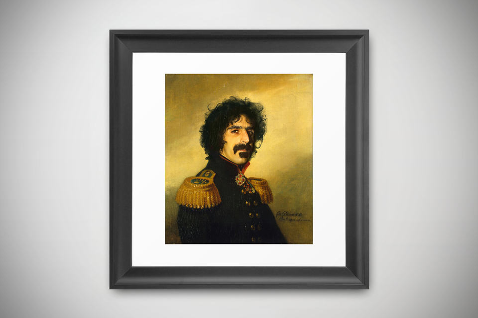 Replaceface Prints - Frank Zappa - Framed