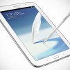 Samsung GALAXY Note 8.0 Tablet - White quarter Front with S-Pen