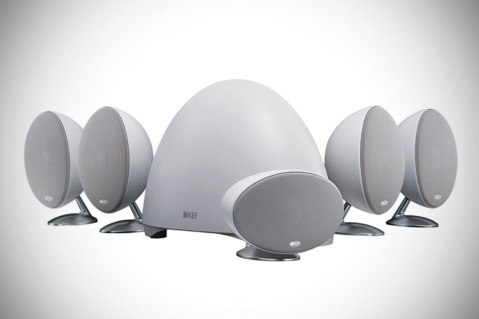 KEF E305 Home Theater Speaker System - Pure White