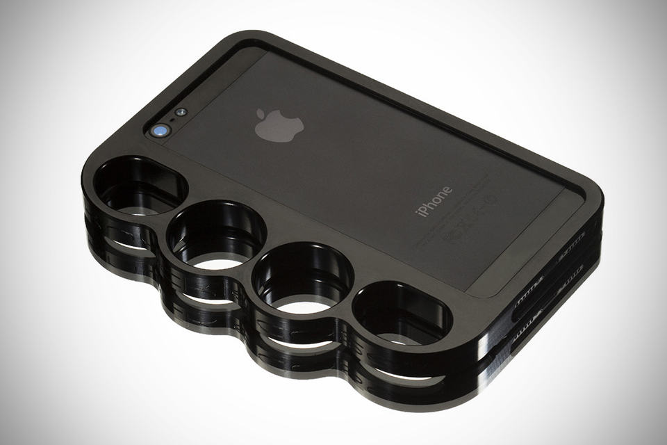 Knucklecase: The Original Patented Knucklecase for iPhone 5 - Ballistic Black