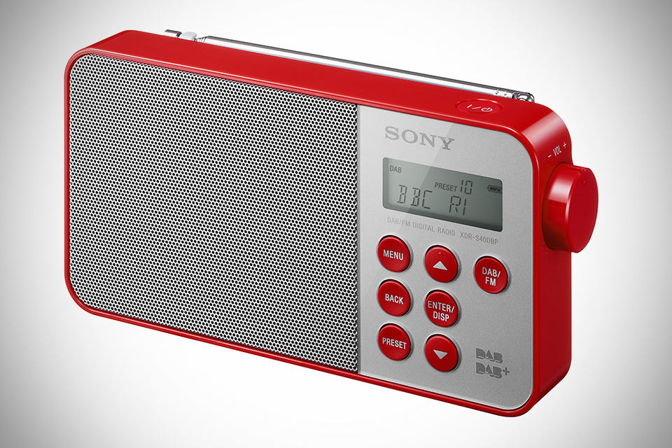 Sony XDR-S40DBP Digital Radio - Red