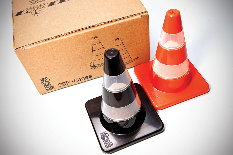 Traffic Cones Salt & Pepper Shakers - The Packaging
