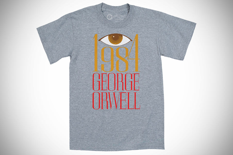 George Orwell 1984 T-Shirts by Out of Print - Gray