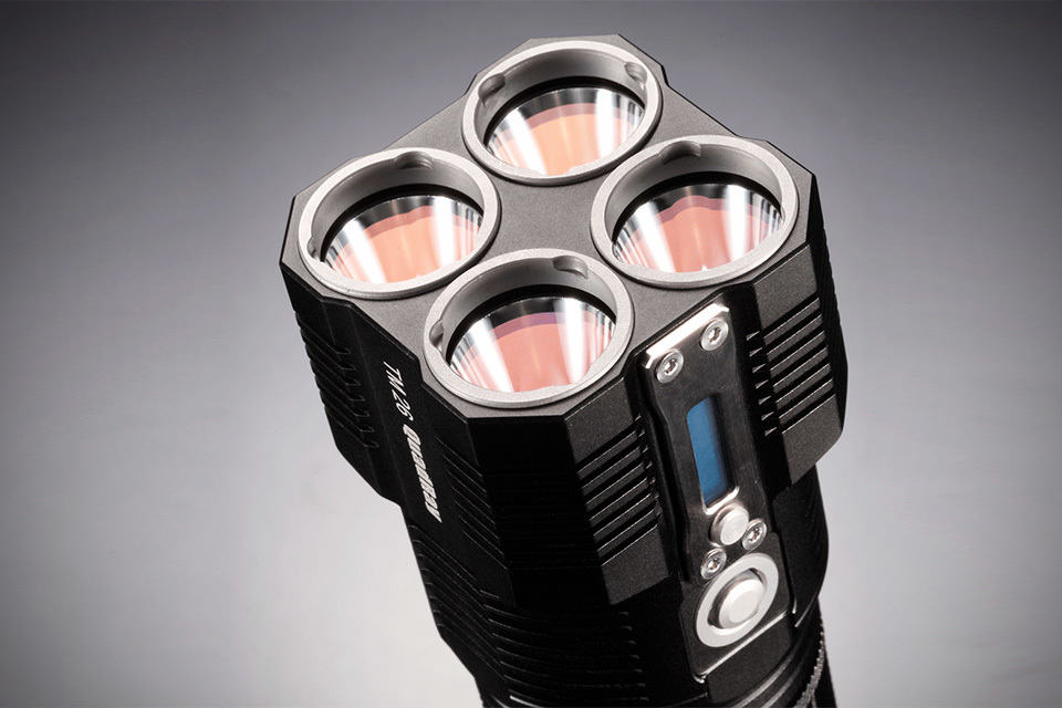 NITECORE TM26 QuadRay 3500 Lumen Flashlight - Closeup