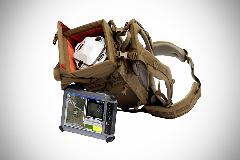 Aeryon SkyRanger sUAS - backpack and tablet