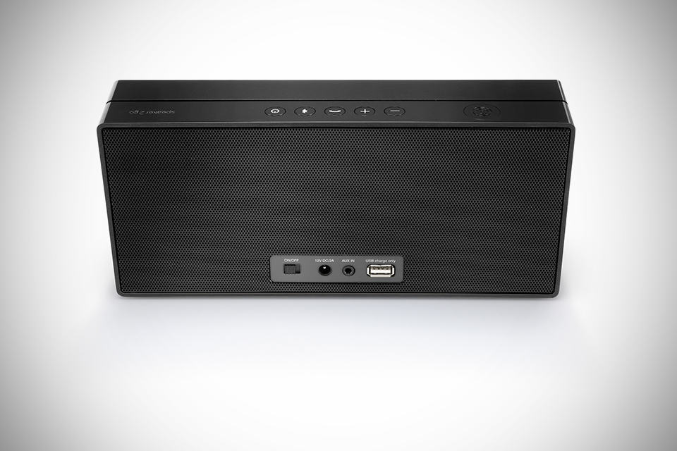 Loewe Speaker 2go NFC-enabled Bluetooth Speaker - Black - Back-top