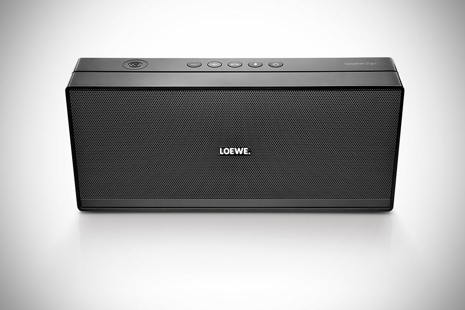 Loewe Speaker 2go NFC-enabled Bluetooth Speaker - Black - Front-top
