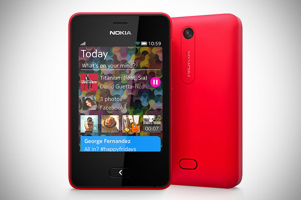 Nokia Asha 501 - Budget Smartphone - Red