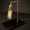 Vintage Industrial Brass Table Lamps