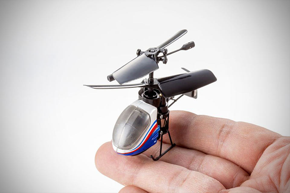 CCP Nano-Falcon- World's Smallest RC Toy Helicopter on fingers