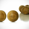 Avo Bocce: Hand-finished Oak Bocce Set - The Oak Balls