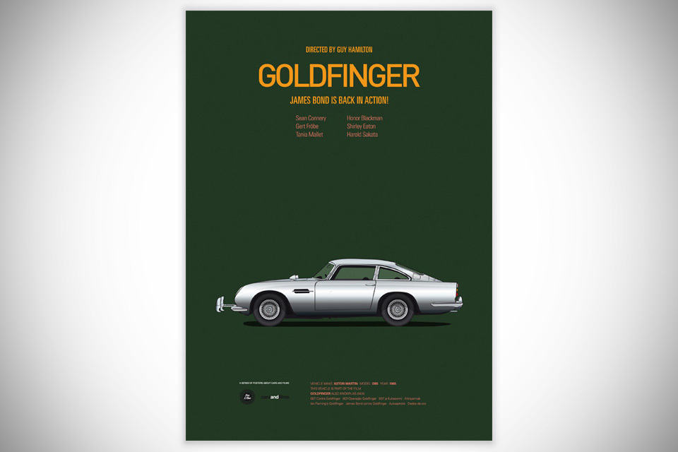 Cars and Films Prints [Poster] - Goldfinger