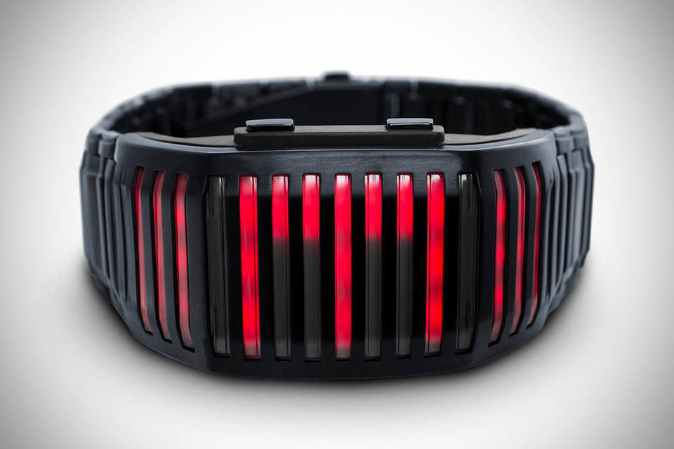 Kisai Neutron Motion Sensor LED Watch - Black with Red LED