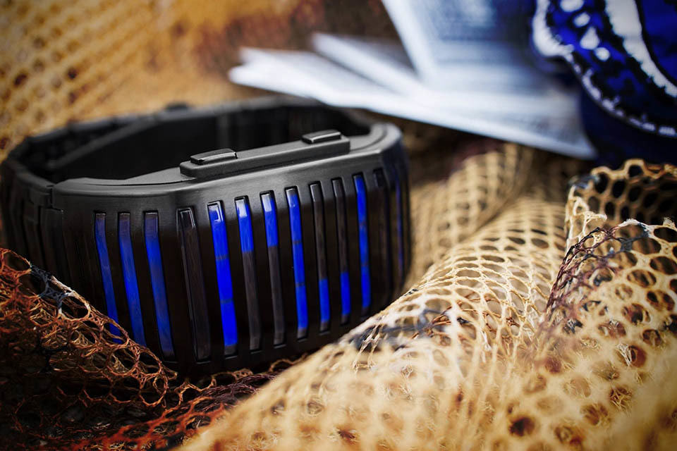 Kisai Neutron Motion Sensor LED Watch - Black with Blue LED