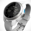 COOKOO Analog Smartwatch - Silver on White