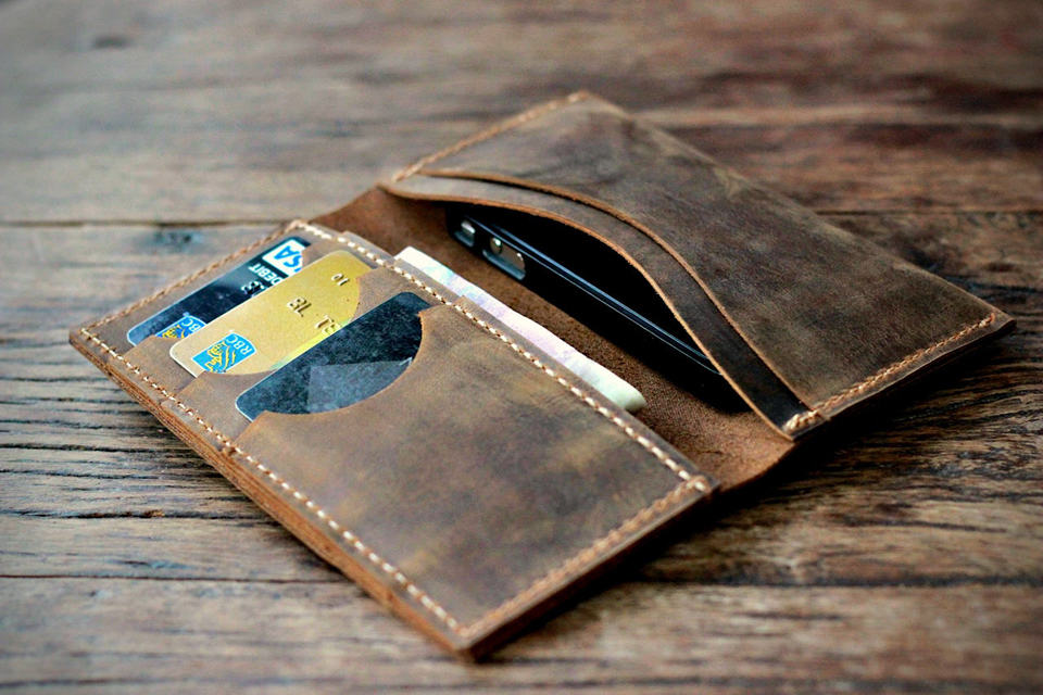 iPhone 5 Leather Wallet by JooJoobs