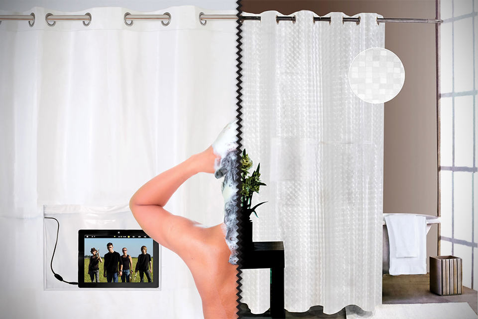 The iPad Musical Shower Curtain