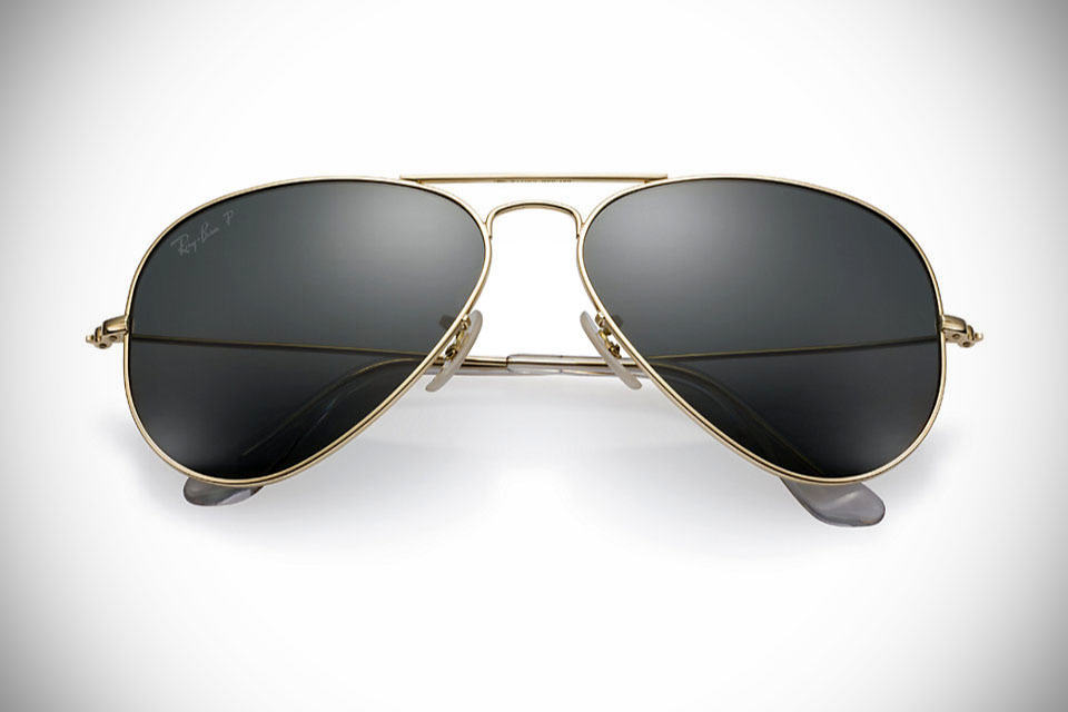 Ray Ban Aviator Solid Gold Sunglasses