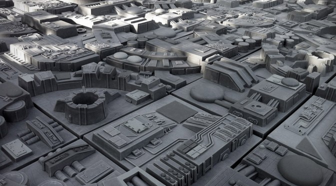 Death Star Wall Tiles by Tom Spina Designs