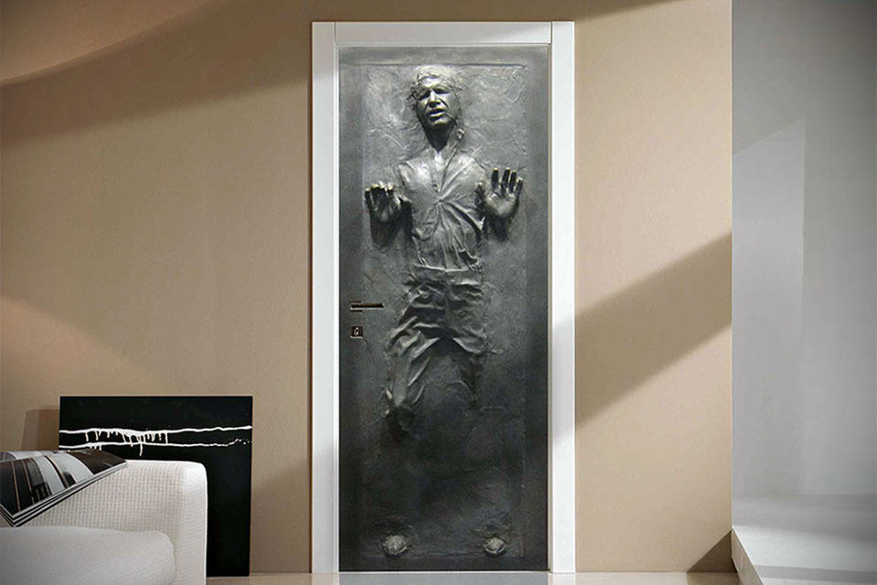 Han Solo In Carbonite Life-size Wall Decal Sticker