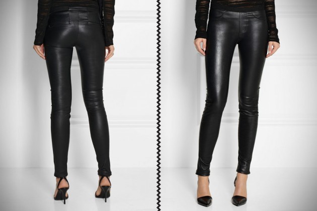 Helmut Lang Stretch Leather Leggings