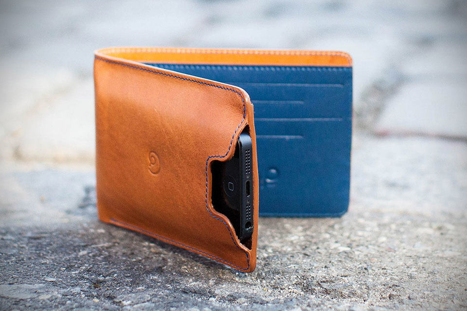 Leather Wallet with iPhone 5 Case by Danny P.