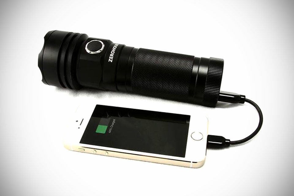 ZeroHour Tactical USB Battery Backup Flashlight