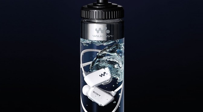 Sony Sells Waterproof Walkman in Bottles of Water