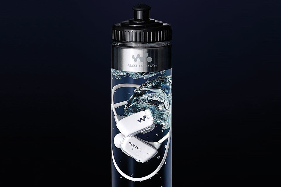 Sony Sells Waterproof Walkman in Bottles of Water