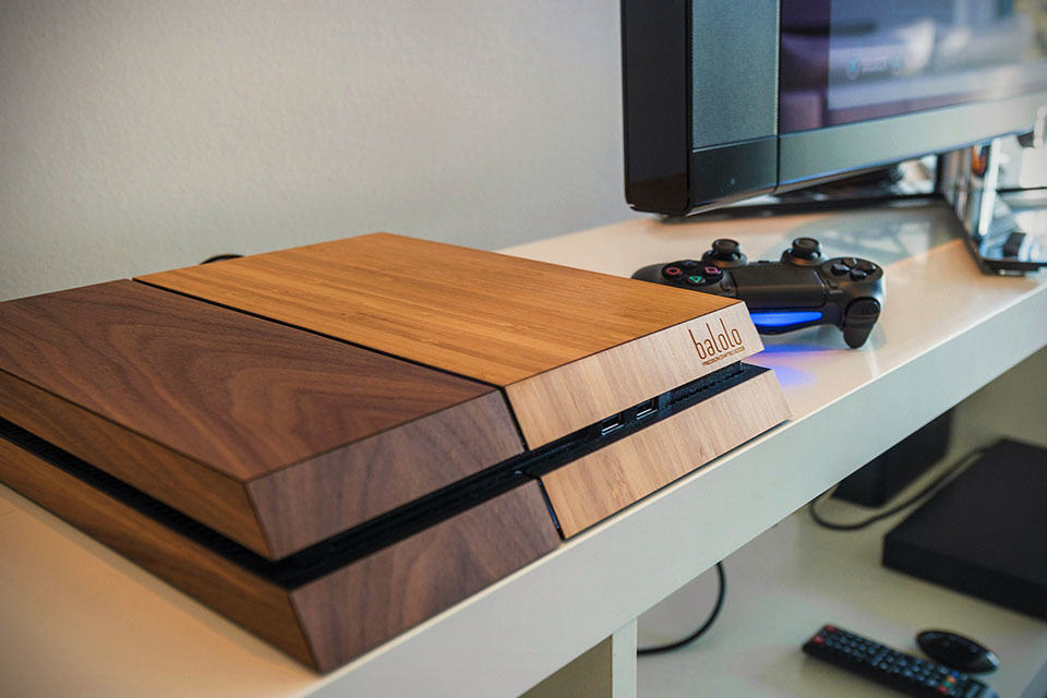 Balolo Genuine Wood Cover For Playstation 4