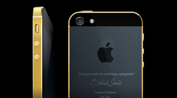 Gold-plated Limited Edition iPhone 5s by GineeX Studio