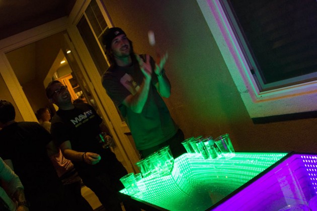 Light Up LED Beer Pong Table