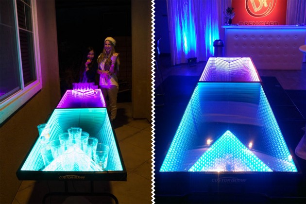 Light Up LED Beer Pong Table