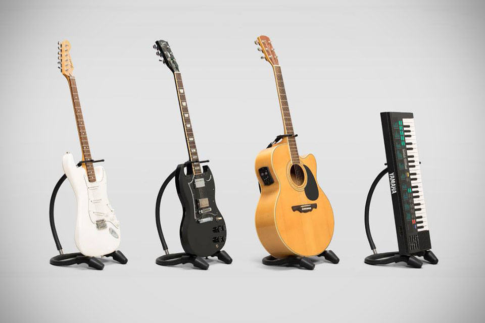 bnd Bendable Travel Guitar Stand