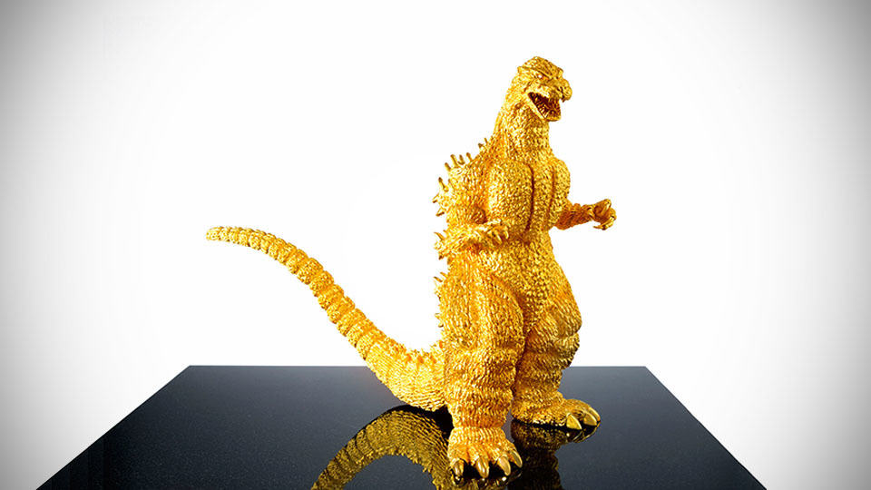 24-Karat Solid Gold Godzilla Figure By Ginza Tanaka