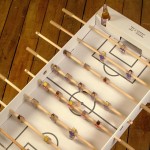 This Flat Pack Cardboard Foosball Table Lets You Bring The Game Anywhere