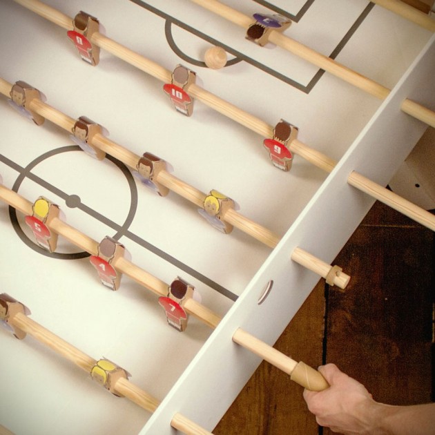 Flat Pack Cardboard Foosball Table